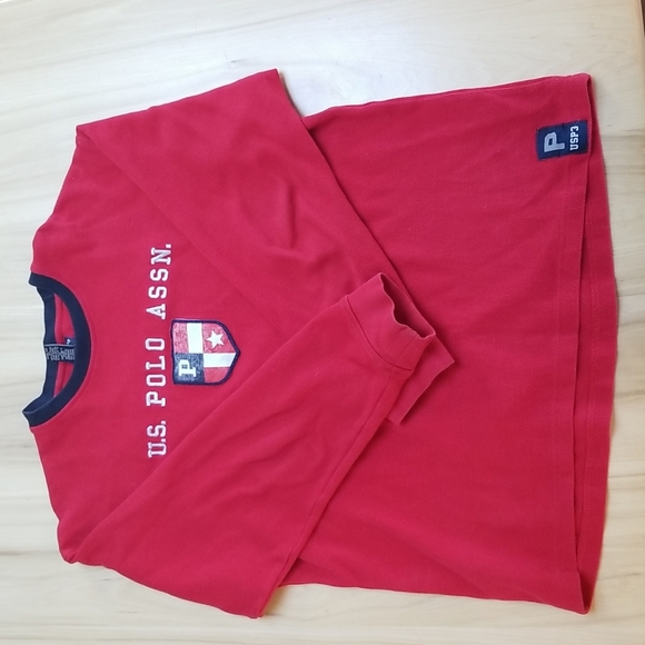 U.S. Polo Assn. Other - U.S. Polo Association 90's Long Sleeve Red Patriotic Shirt